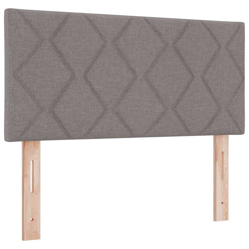Krevet s opruga kutije Sivo-smeđa 100 x 200 cm tkanina