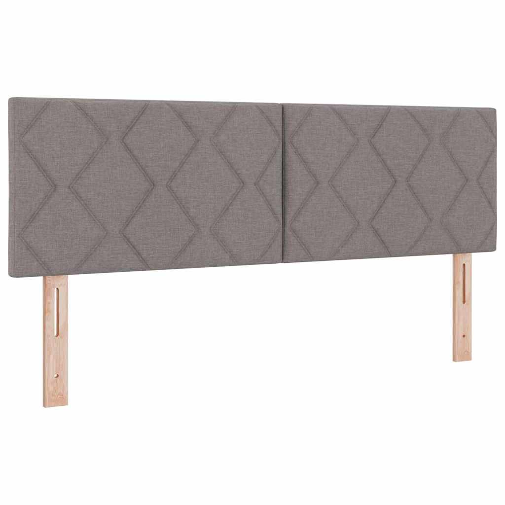 Krevet s opruga kutije Sivo-smeđa 140 x 200 cm tkanina