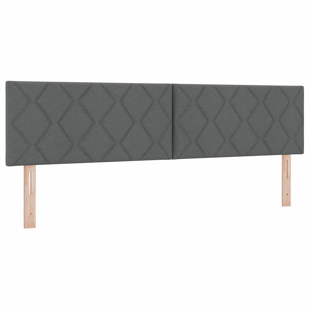 Krevet s opruga kutije Tamno siva 180 x 200 cm tkanina