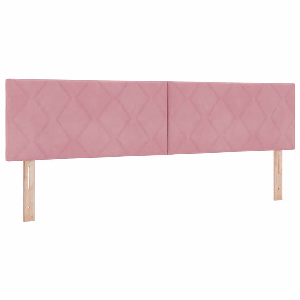 Krevet s opruga kutije Ružičasta 180 x 200 cm Baršun