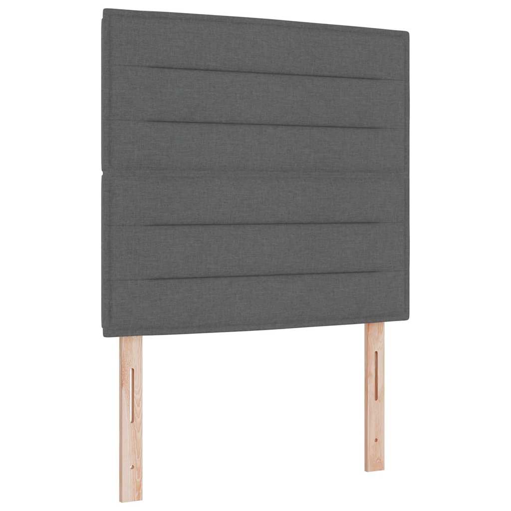 Krevet s opruga kutije Tamno siva 200 x 80 cm tkanina