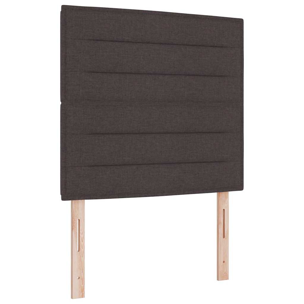 Krevet s opruga kutije Tamno smeđa 200 x 90 cm tkanina