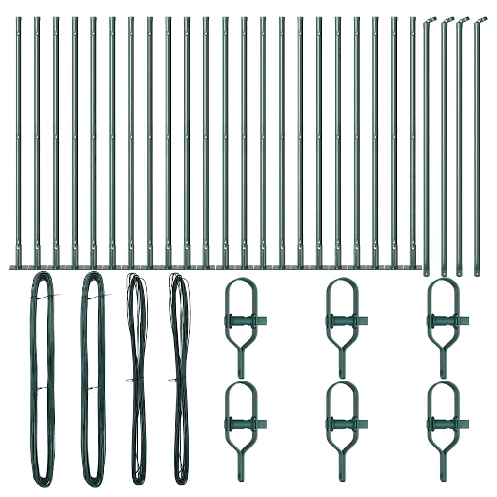 Stup za ogradu 26 pcs Siva 3,2 x 3,2 x 110 cm