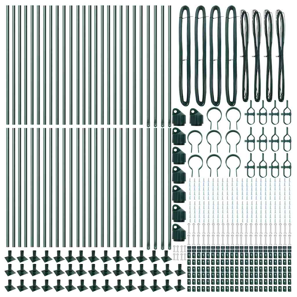 Stup za ogradu 52 pcs Siva 3,2 x 3,2 x 110 cm