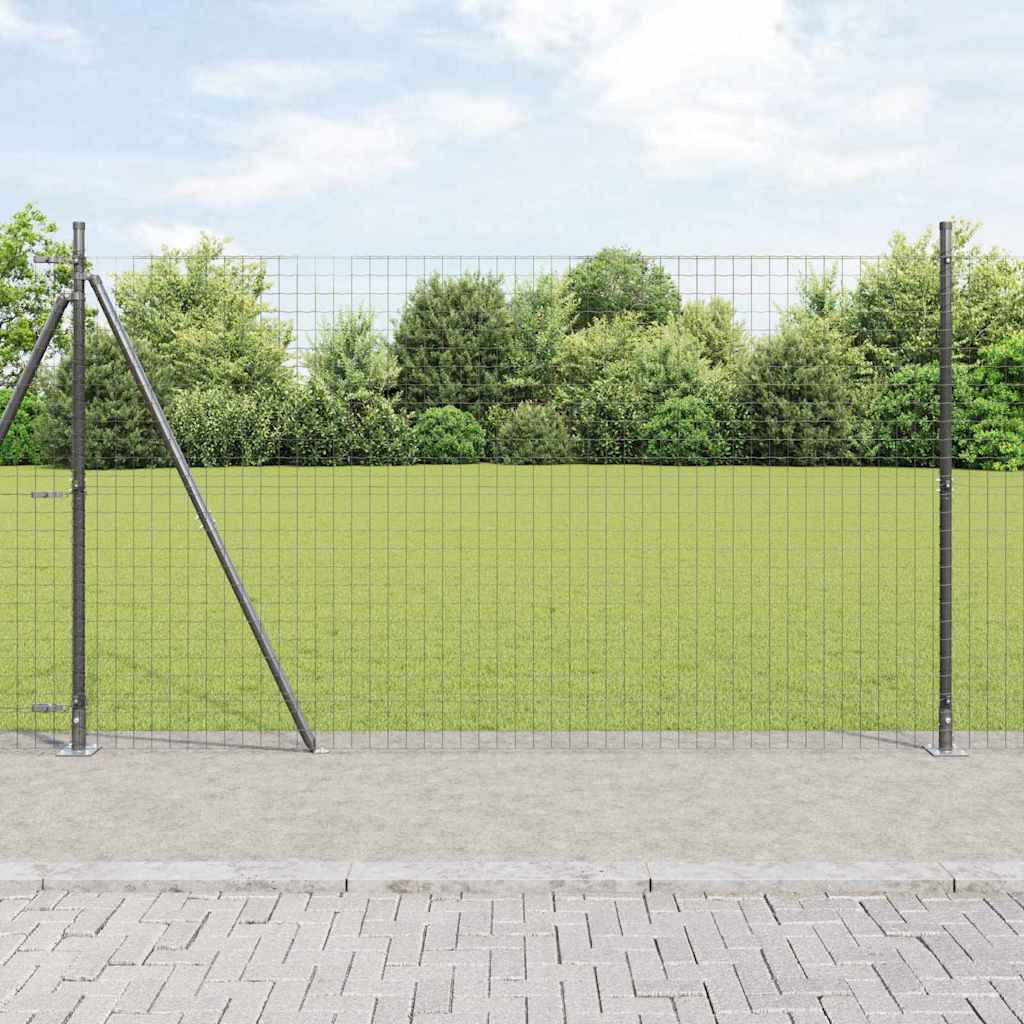 Stup za ogradu 52 pcs Siva 3,2 x 3,2 x 160 cm