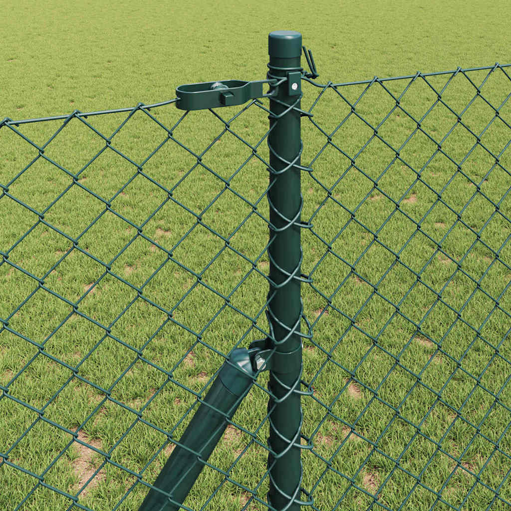 Stup za ogradu Zelena 10 x 1 m (mreža 40 x 40 mm) Čelik i PVC