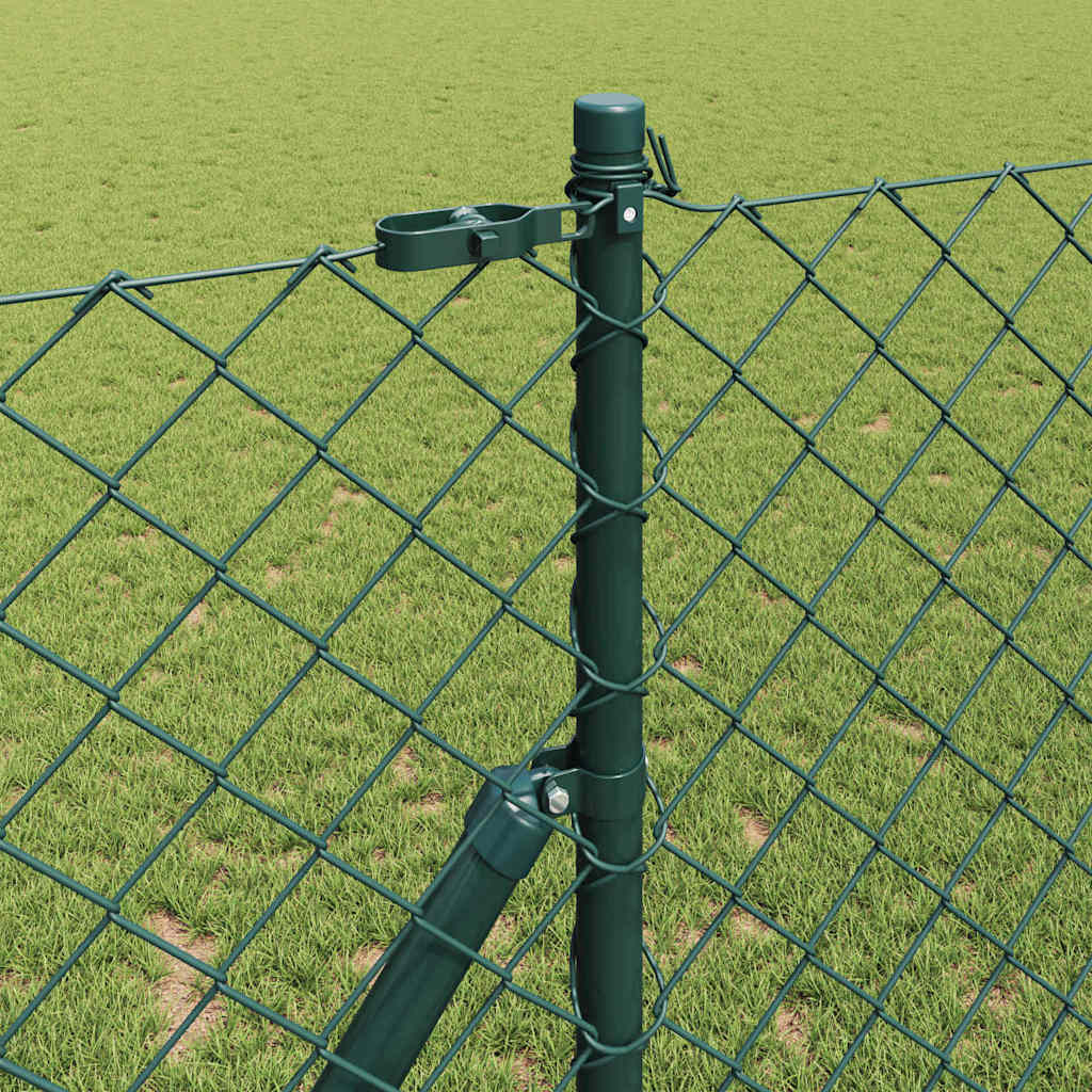Stup za ogradu Zelena 10 x 1,5 m (60 x 60 mm mreža) Čelik i PVC