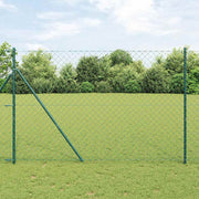 Stup za ogradu Zelena 10 x 1,6 m (60 x 60 mm mreža) Čelik i PVC