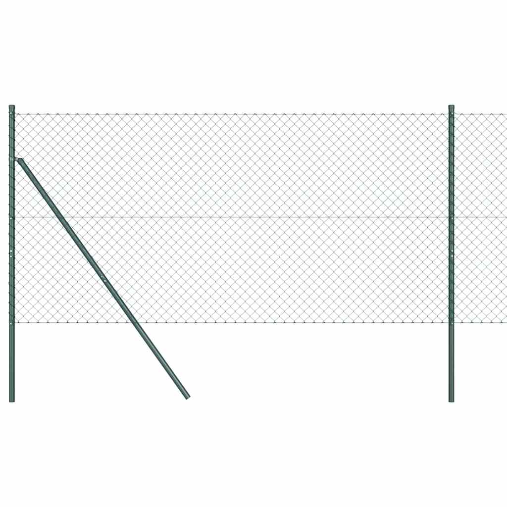 Stup za ogradu Zelena 25 x 1 m (mreža 40 x 40 mm) Čelik i PVC