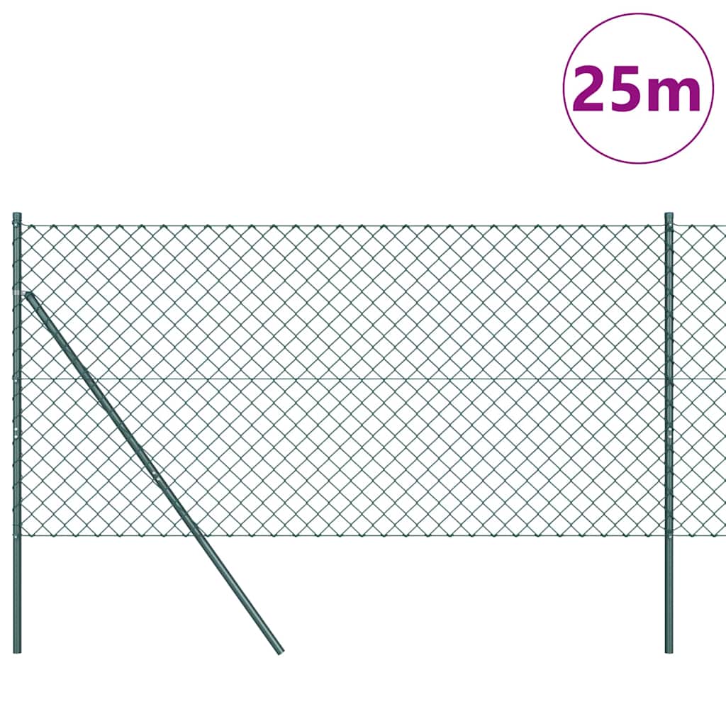 Stup za ogradu Zelena 1 x 25 m (60 x 60 mm mreža) Čelik