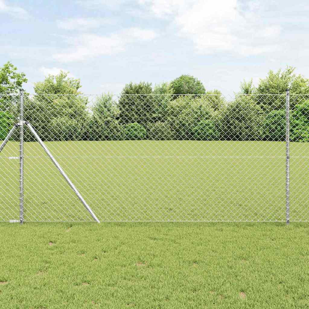 Stup za ogradu Srebrno 10 x 1 m (mreža 40 x 40 mm) Čelik