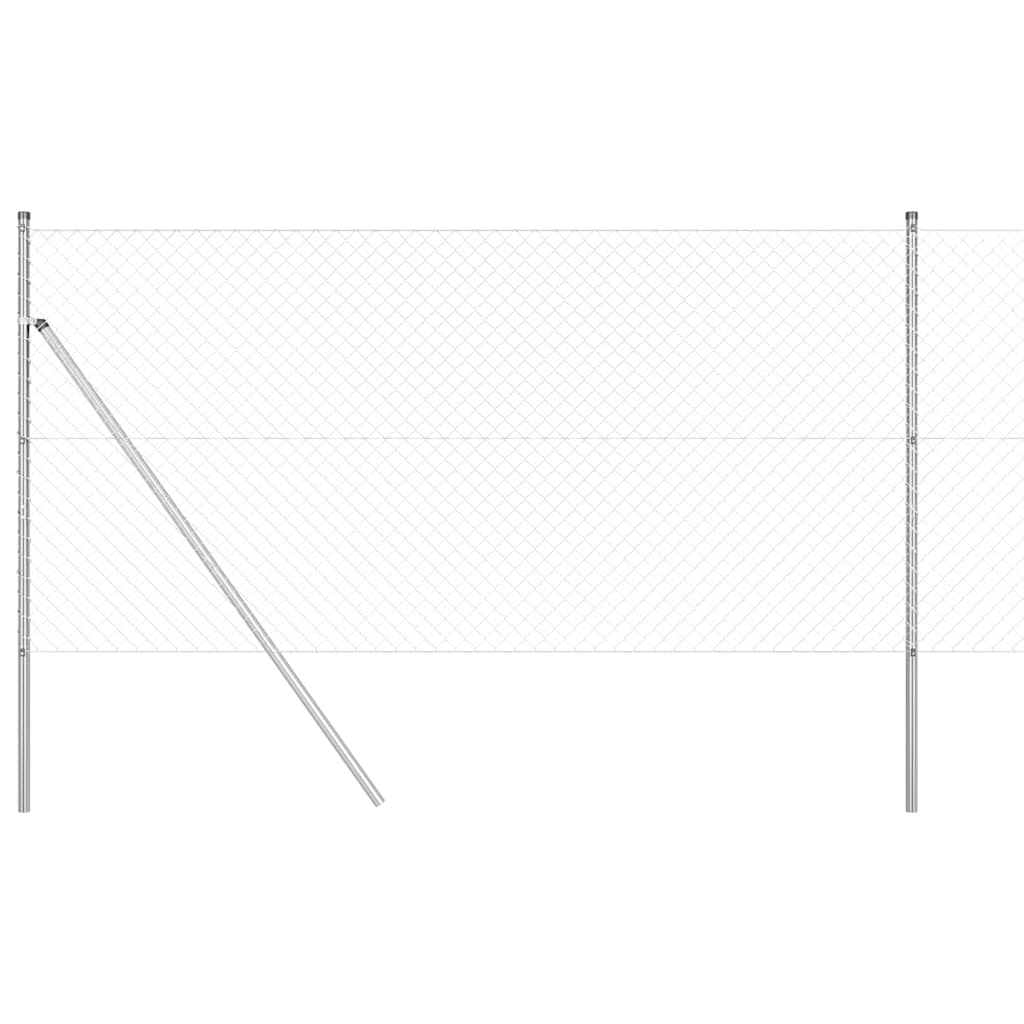 Stup za ogradu Srebrno 10 x 1,4 m (40 x 40 mm mreža) Čelik