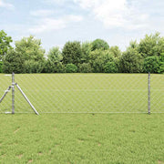 Stup za ogradu Srebrno 10 x 0,6 m (60 x 60 mm mreža) Čelik