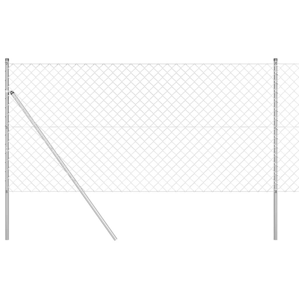 Stup za ogradu Srebrno 10 x 1,2 m (60 x 60 mm mrežica) Čelik