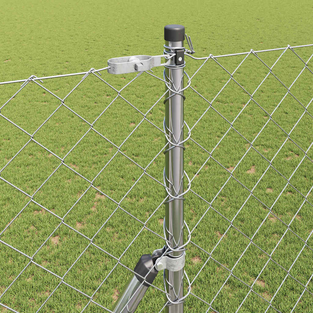 Stup za ogradu Srebrno 10 x 1,5 m (60 x 60 mm mreža) Čelik