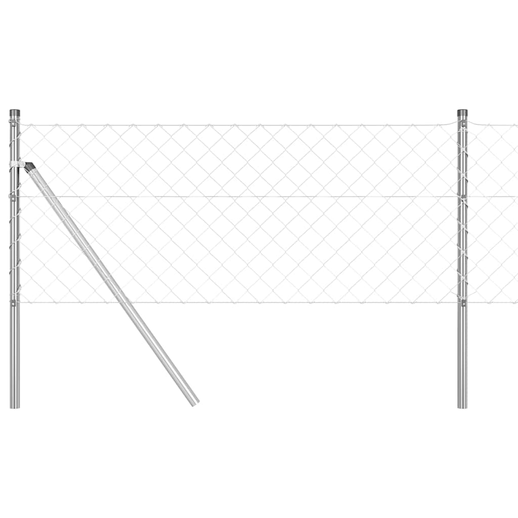 Stup za ogradu Srebrno 25 x 0,8 m (60 x 60 mm mreža) Čelik