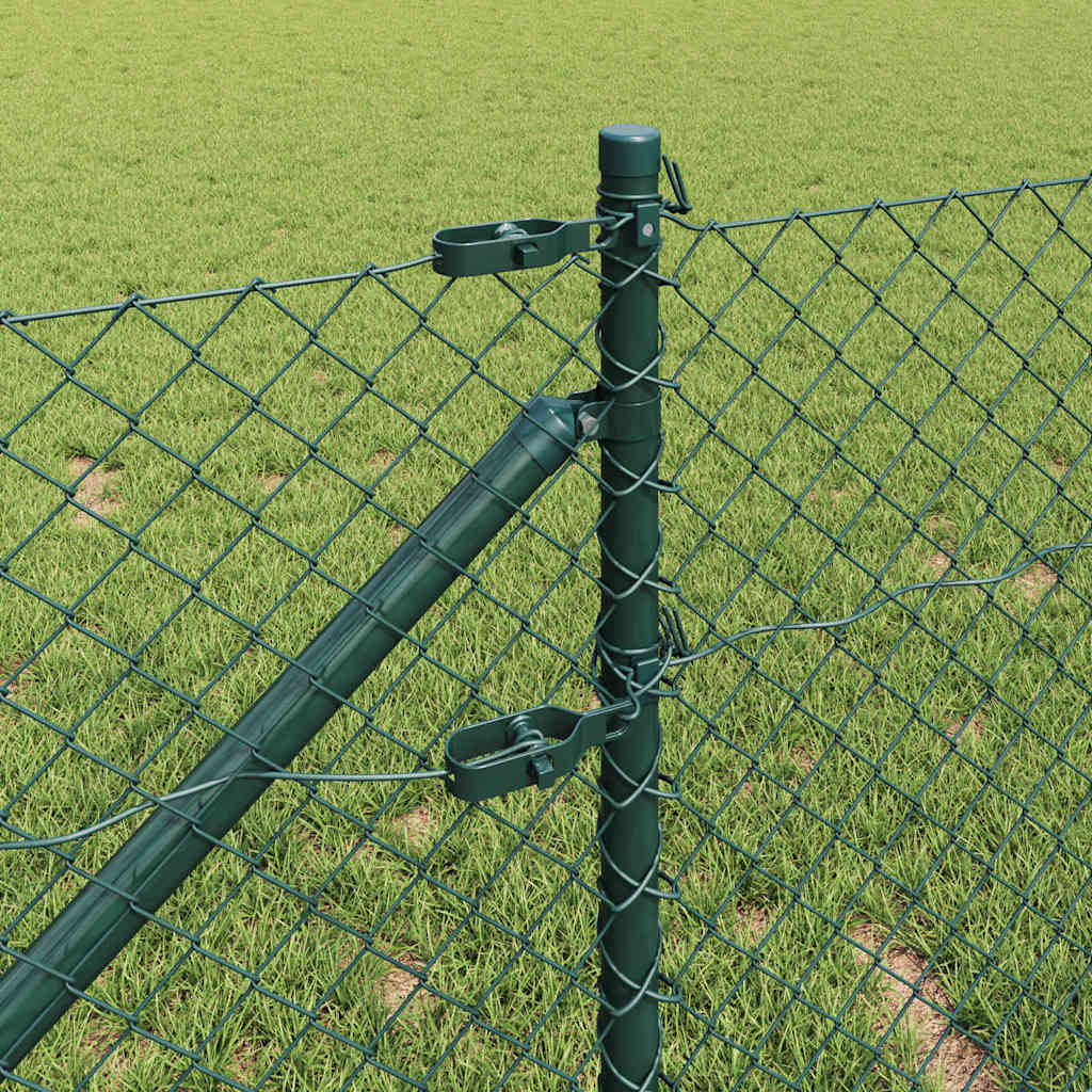 Stup za ogradu Zelena 10 x 0,4 m (mreža 40 x 40 mm) Čelik i PVC