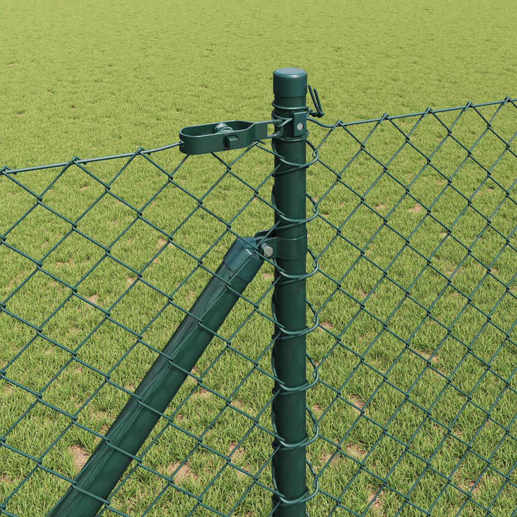 Stup za ogradu Zelena 10 x 1 m (mreža 40 x 40 mm) Čelik i PVC