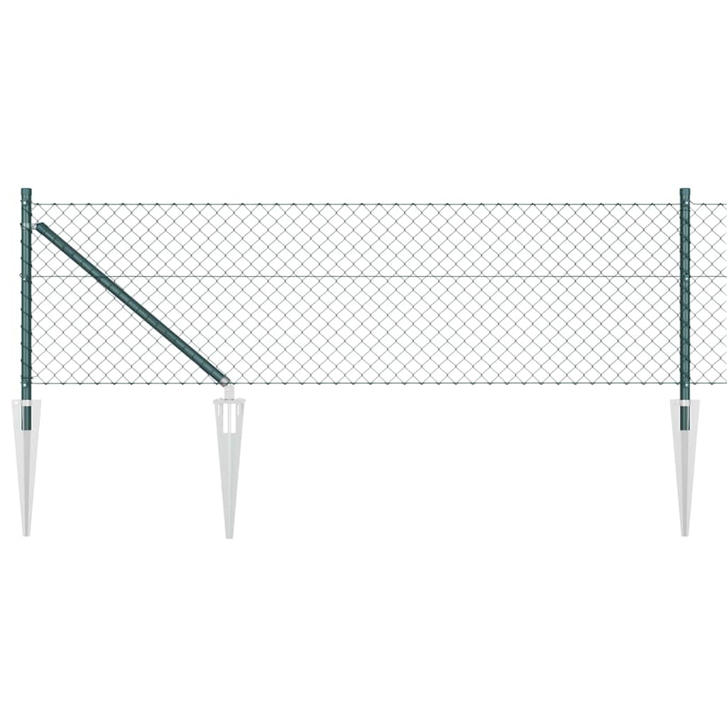 Stup za ogradu Zelena 10 x 0,4 m (mreža 60 x 60 mm) Čelik i PVC