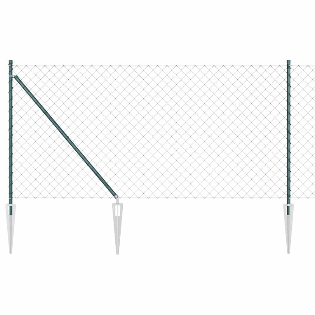 Zavareno žičano ograđivanje s bodljama 25 x 1 m Zelena Mreža