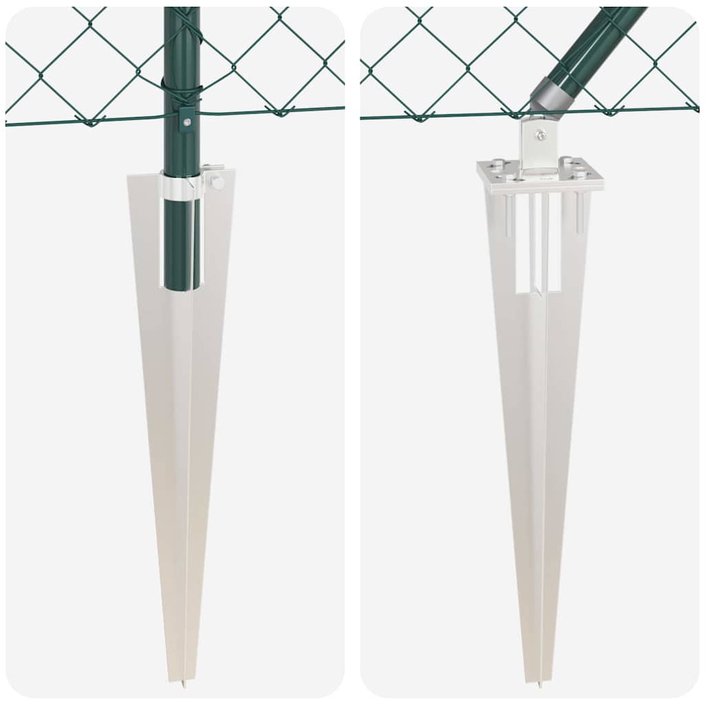 Stup za ogradu Zelena 25 x 0,4 m (mreža 60 x 60 mm) Čelik i PVC