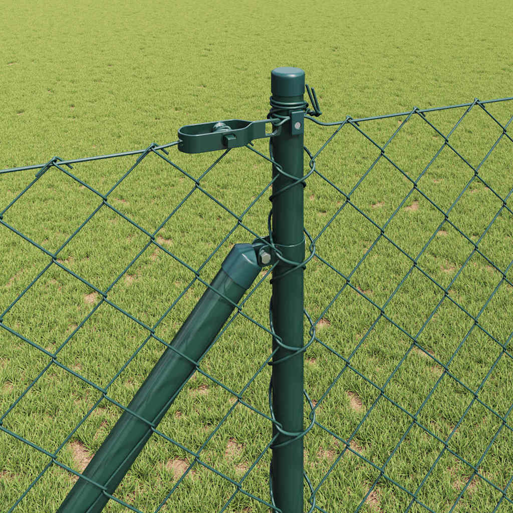 Stup za ogradu Zelena 25 x 1,4 m (60 x 60 mm mreža) Čelik i PVC
