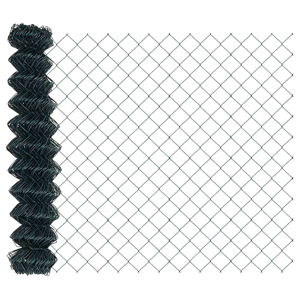 Stup za ogradu Zelena 25 x 1,4 m (60 x 60 mm mreža) Čelik i PVC