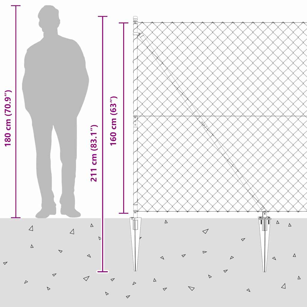 Zavareno žičano ograđivanje s bodljama 10 x 1,6 m Siva Mreža