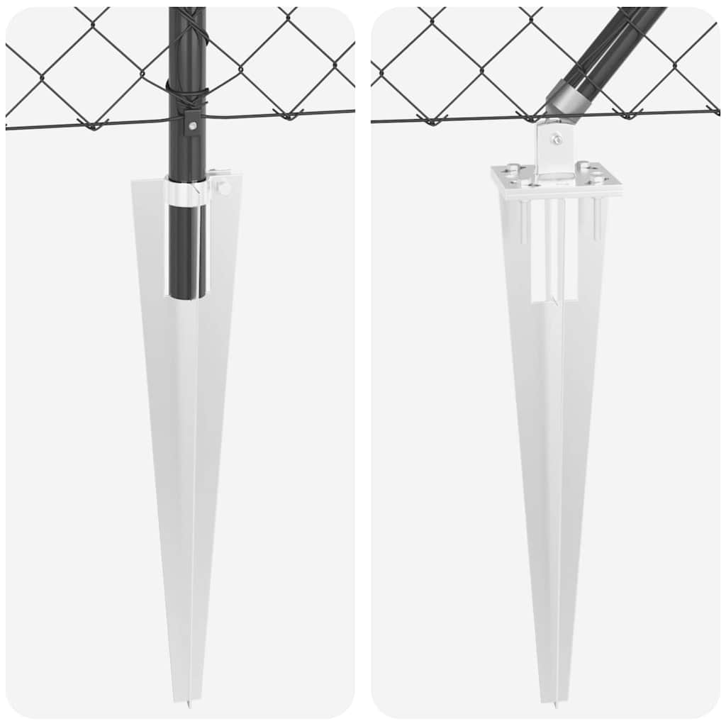 Zavareno žičano ograđivanje s bodljama 25 x 1 m Siva Mreža