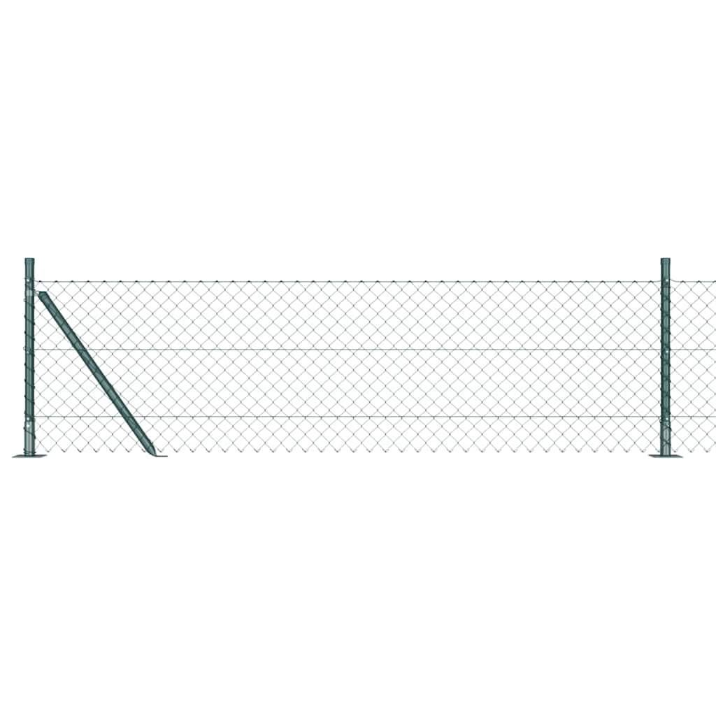 Ograde od lanca s betonskom podlogom 10 x 0,4 m Zelena Mreža