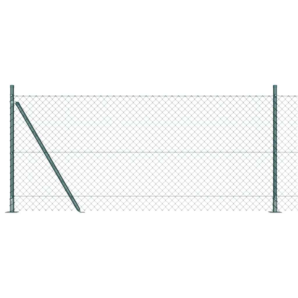Stup za ogradu Zelena 10 x 1 m (mreža 40 x 40 mm) Čelik i PVC