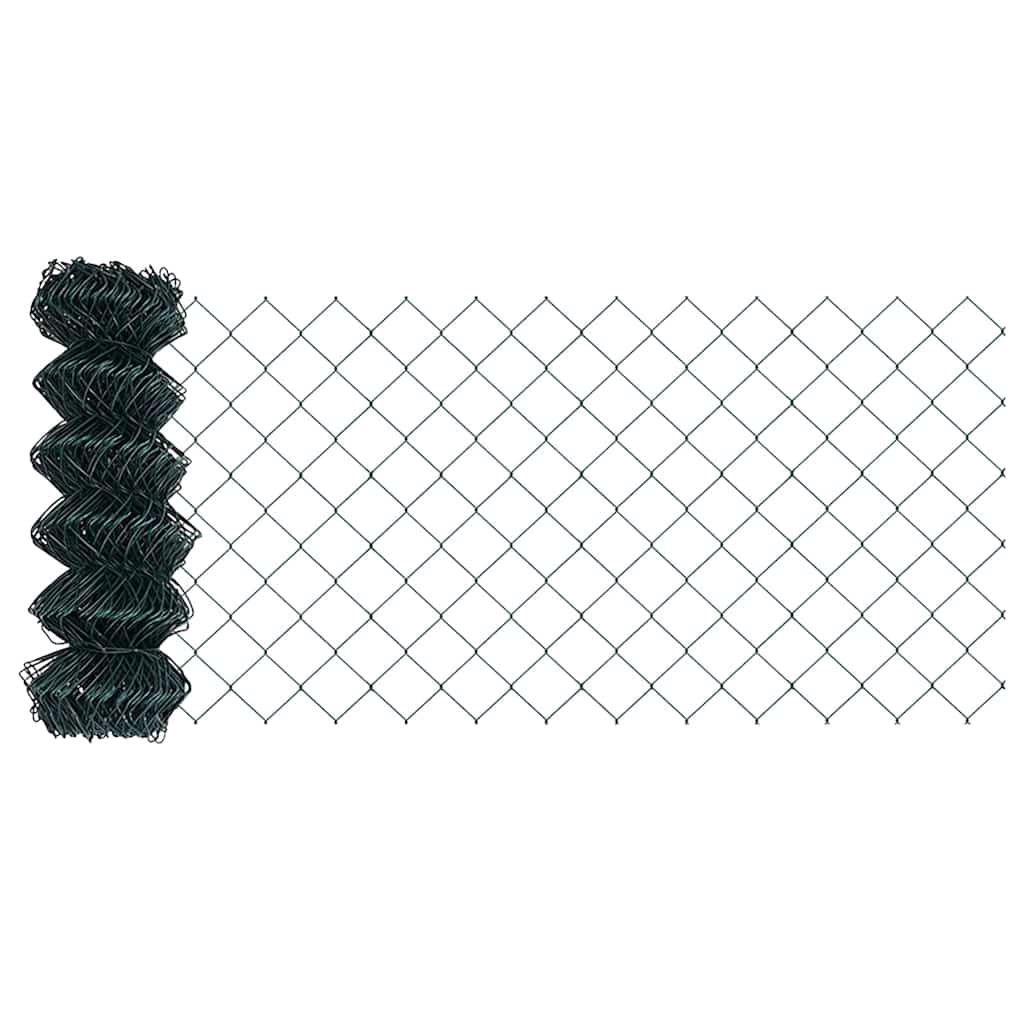 Stup za ogradu Zelena 10 x 0,4 m (mreža 60 x 60 mm) Čelik i PVC