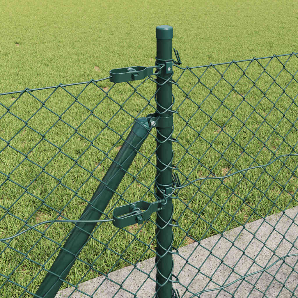 Stup za ogradu Zelena 25 x 0,4 m (40 x 40 mm mreža) Čelik i PVC