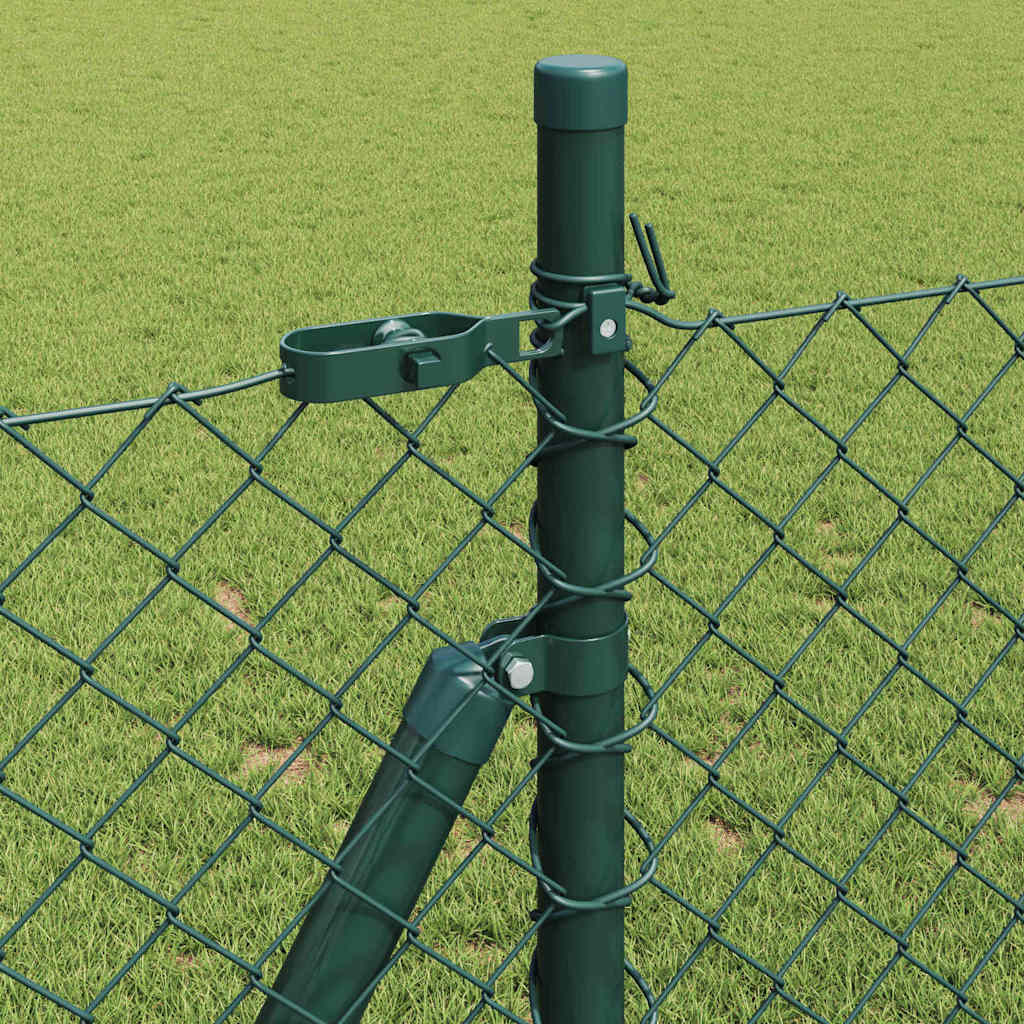 Stup za ogradu Zelena 25 x 0,8 m (mreža 40 x 40 mm) Čelik i PVC