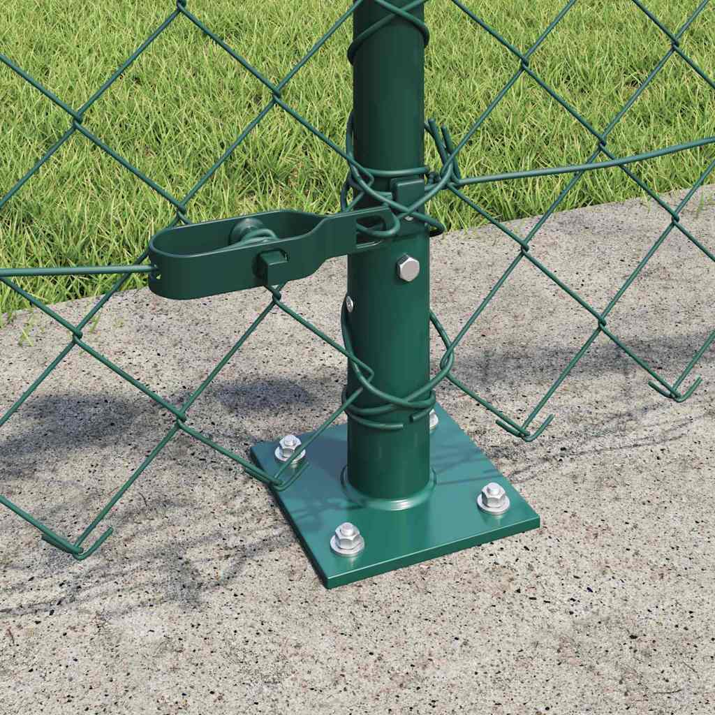 Stup za ogradu Zelena 25 x 0,4 m (mreža 60 x 60 mm) Čelik i PVC