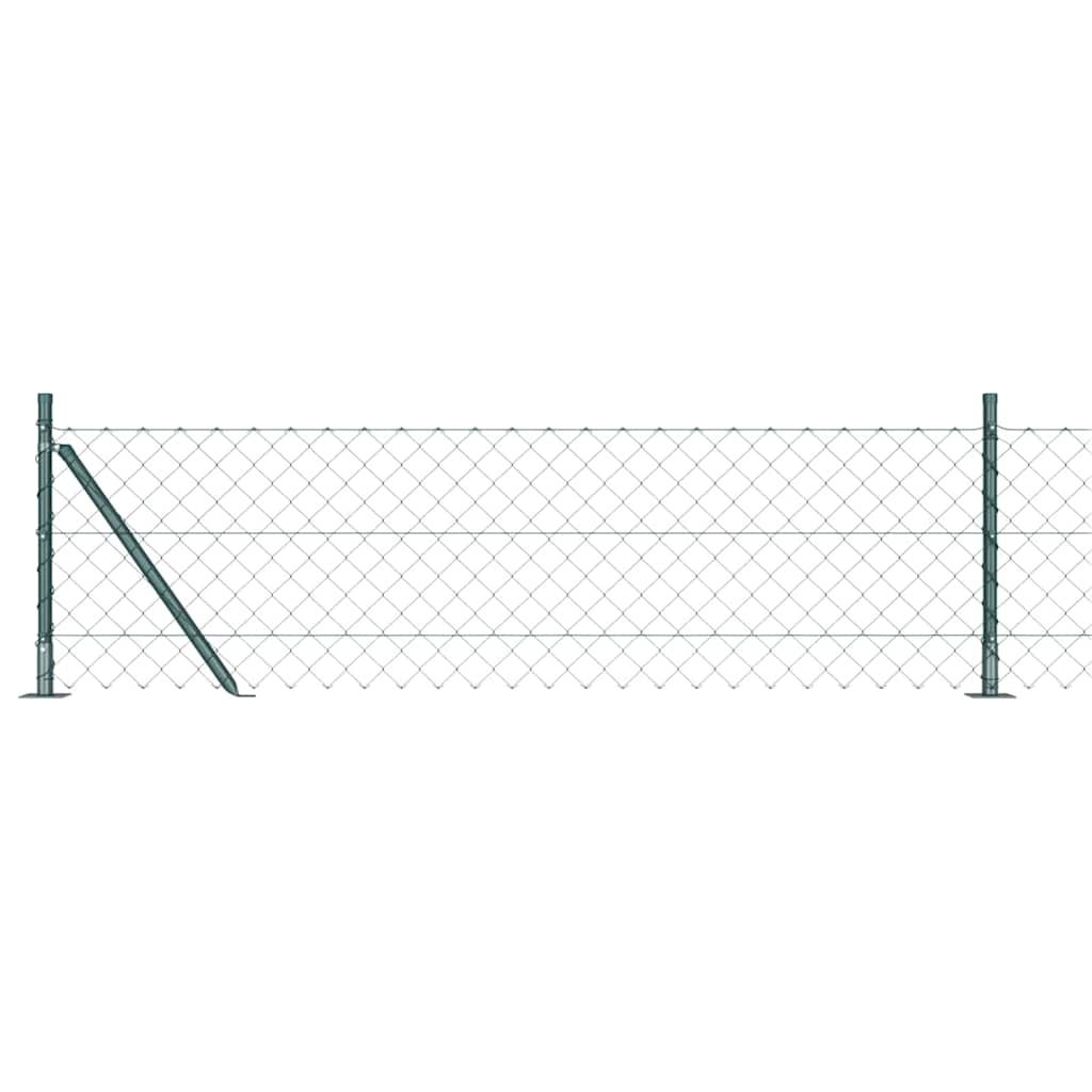 Stup za ogradu Zelena 25 x 0,4 m (mreža 60 x 60 mm) Čelik i PVC