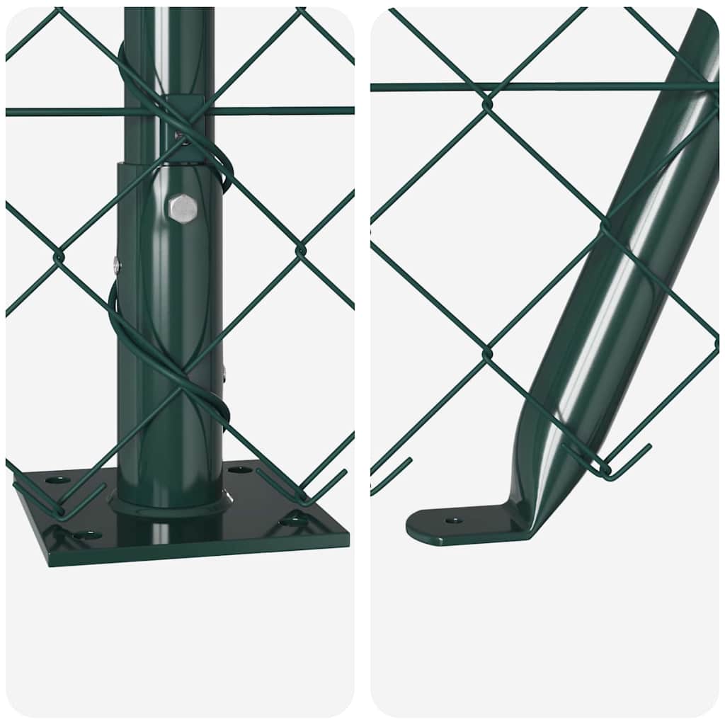 Stup za ogradu Zelena 25 x 1,2 m (60 x 60 mm mreža) Čelik i PVC