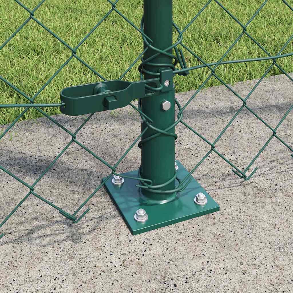 Stup za ogradu Zelena 25 x 1,4 m (60 x 60 mm mreža) Čelik i PVC