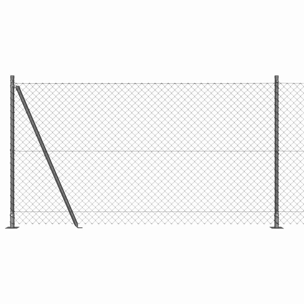Zavareno žičano ogradno mreža s betonskom podlogom 10 x 1,2 m