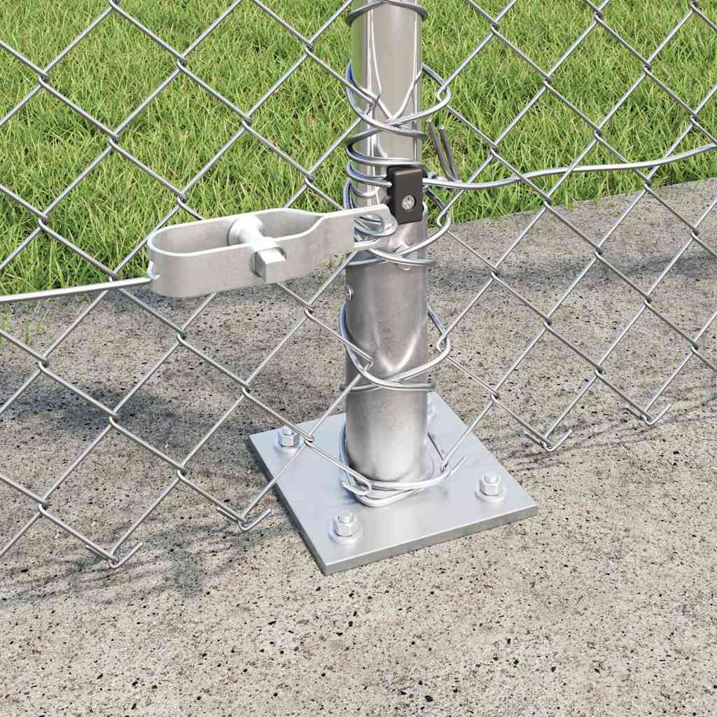 Stup za ogradu Srebrno 10 x 1,4 m (40 x 40 mm mreža) Čelik