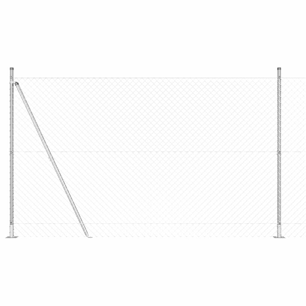 Stup za ogradu Srebrno 10 x 1,5 m (40 x 40 mm mreža) Čelik