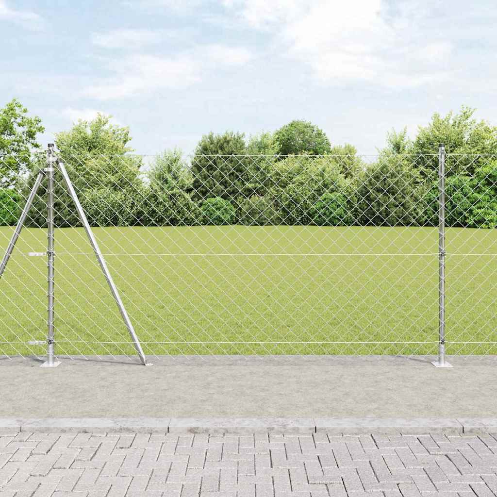 Stup za ogradu Srebrno 10 x 1,2 m (60 x 60 mm mrežica) Čelik
