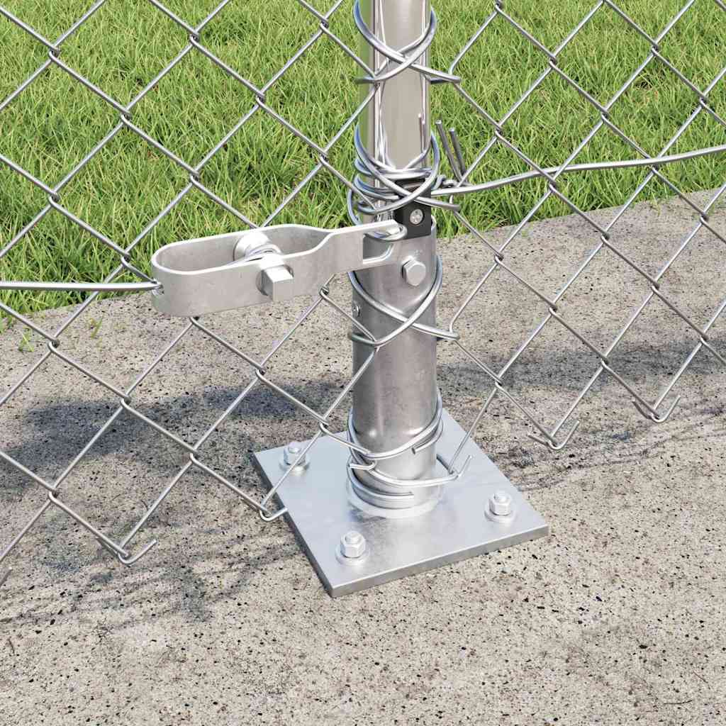 Stup za ogradu Srebrno 25 x 0,4 m (40 x 40 mm mreža) Čelik