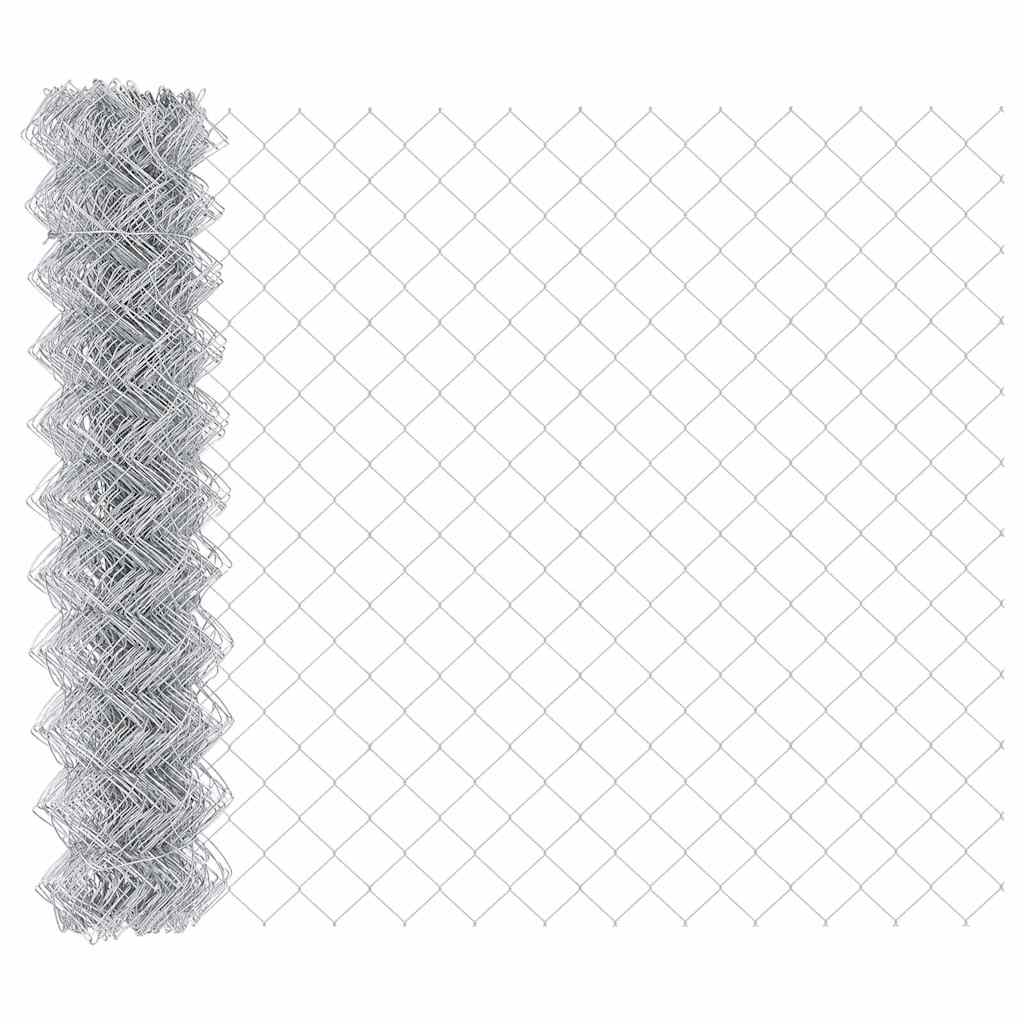 Stup za ogradu Srebrno 25 x 0,8 m (60 x 60 mm mreža) Čelik