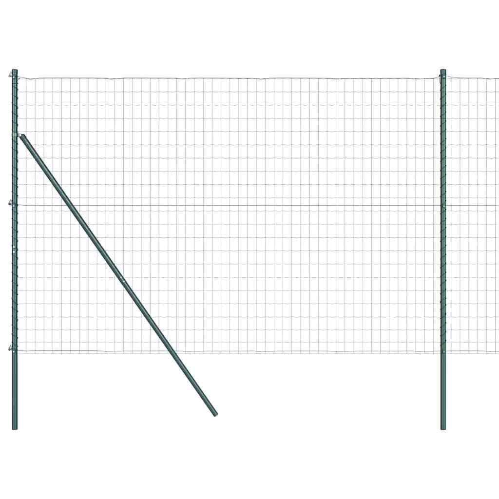 Euro Ograđivanje Ukop 10 x 1,6 m Čelik premazan PVC-om Zelena