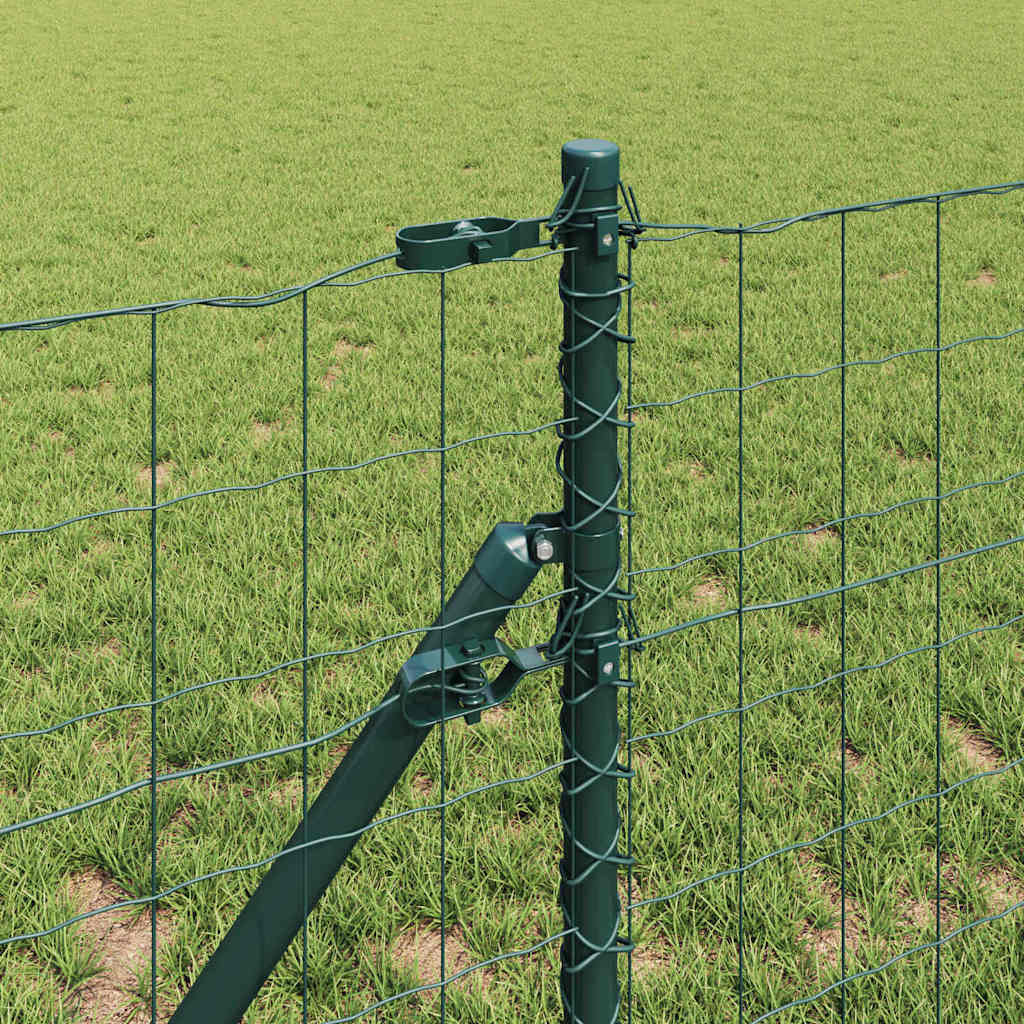 Euro Ograđivanje Ukop 10 x 0,6 m Čelik premazan PVC-om Zelena