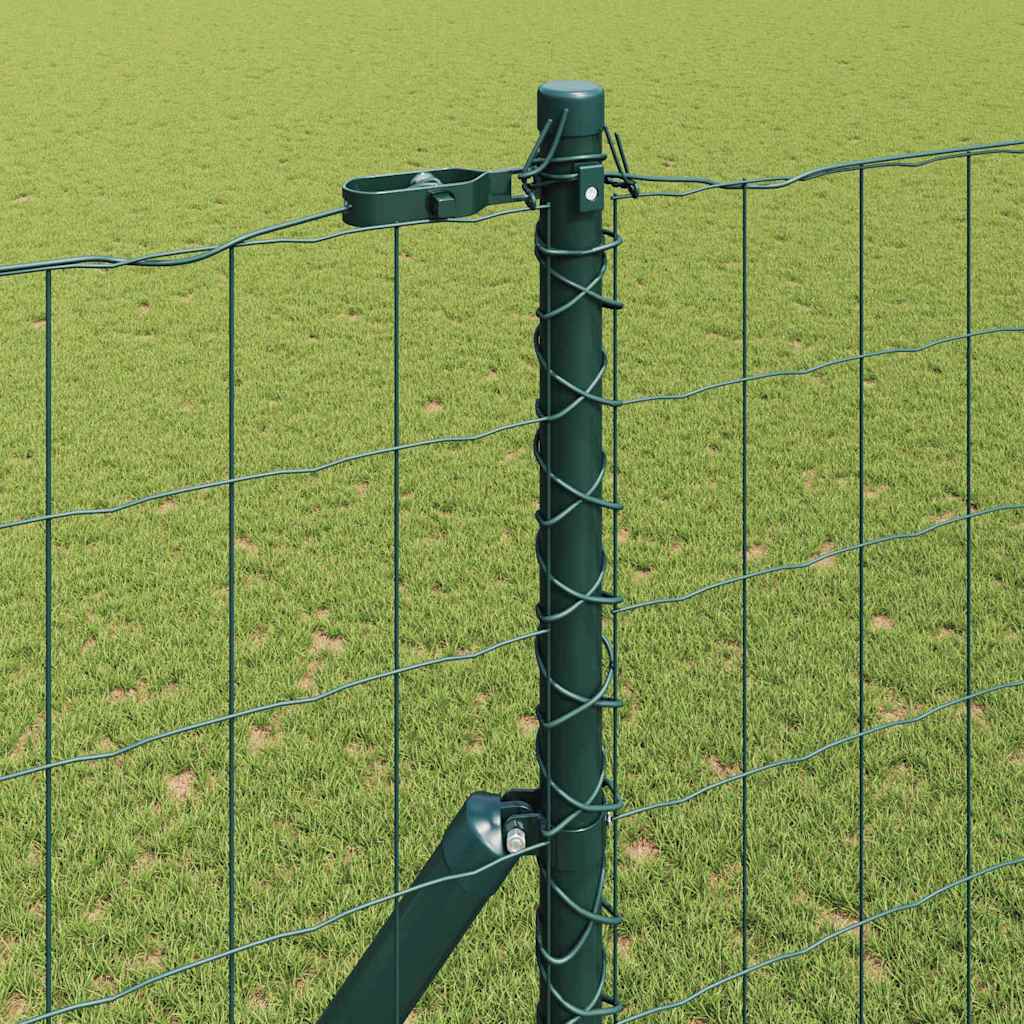 Euro Ograđivanje Ukop 10 x 1,6 m Čelik premazan PVC-om Zelena