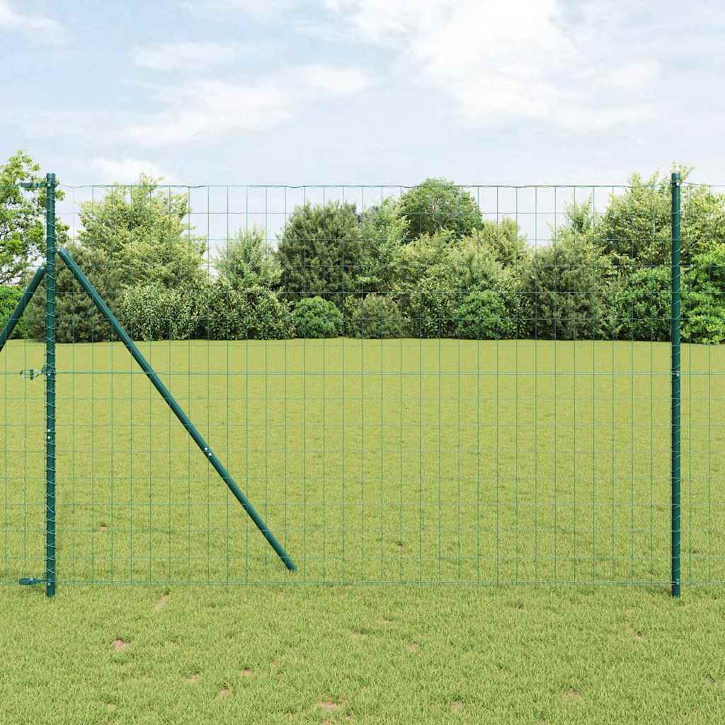 Euro Ograđivanje Ukop 10 x 1,6 m Čelik premazan PVC-om Zelena