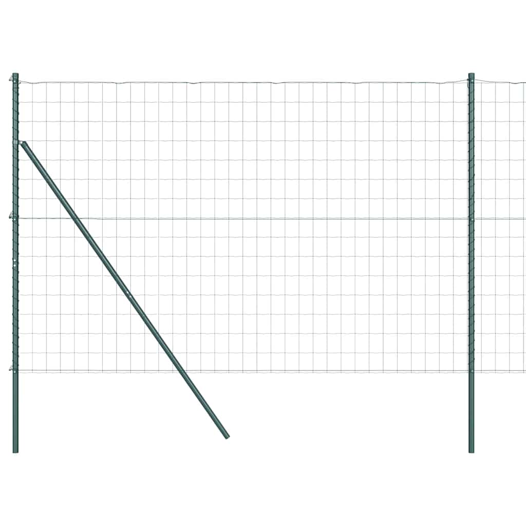 Euro Ograđivanje Ukop 10 x 1,6 m Čelik premazan PVC-om Zelena