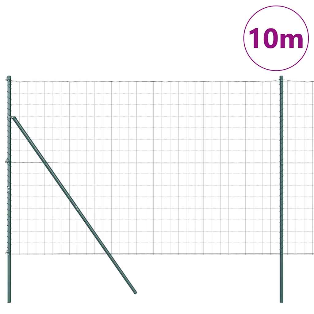 Euro Ograđivanje Ukop 10 x 1,6 m Čelik premazan PVC-om Zelena